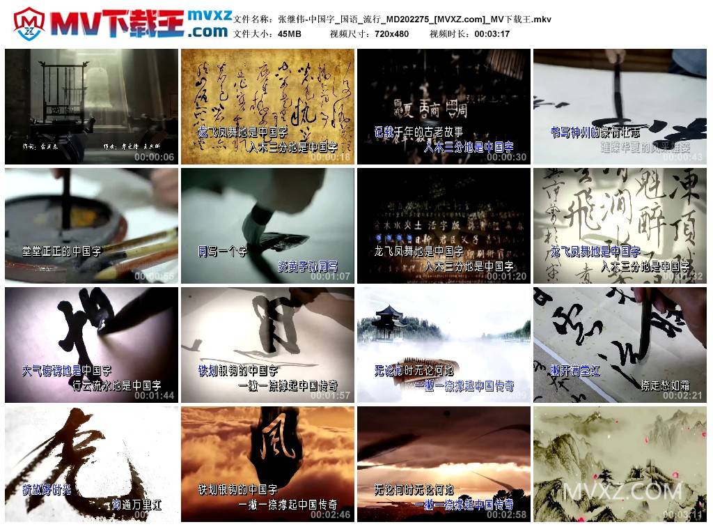张继伟-中国字_国语_流行_MD202275